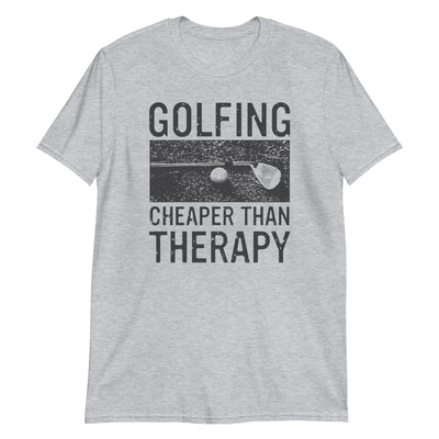 Golfing, cheaper than therapy